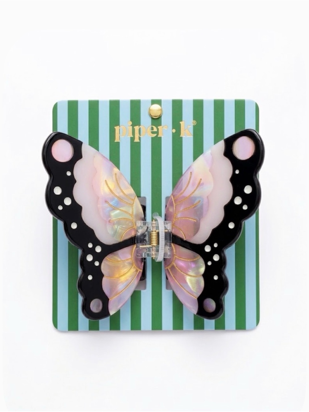 NWT ⚜️🖤⚜️ Piper K monarch butterfly and bee hair claw clips